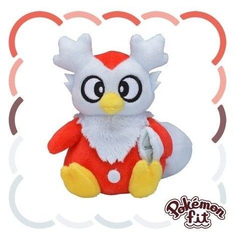 デリバード ポケモンセンター Pokmon fit 公式 正規品 マスコット ぬいぐるみ 任天堂 Nintendo サンタ 鳥