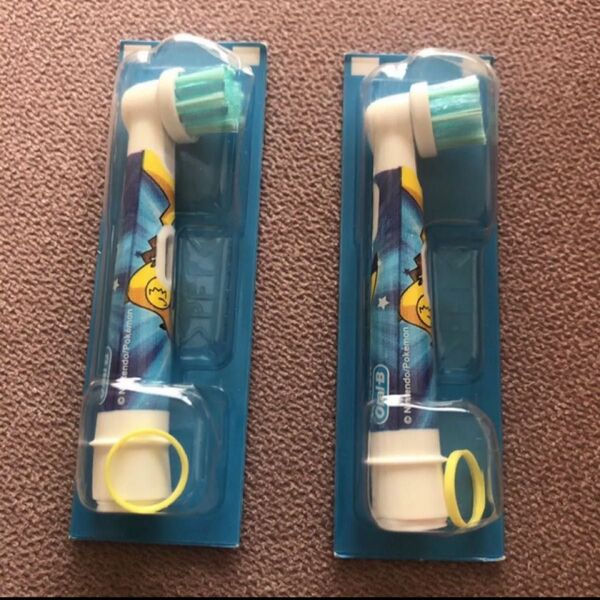 *未使用新品*オーラルb*電動歯ブラシ*替えブラシ*子供用*ポケモン*ブルー2本セット*日本製正規品*