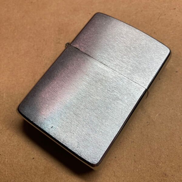 ZIPPO ジッポー シルバー プレーン 無地 サテーナ 斜線 1980年