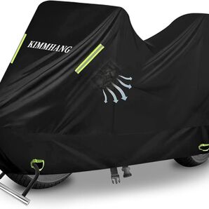 バイクカバー XXL 420D超厚手 BOX対応 両側通気口付き 車体カバー 大型 防水 高耐久 紫外線防止