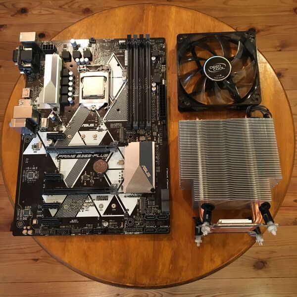 i7 8700k, PRIME B365PLUS, DEEPCOOL製CPUクーラー