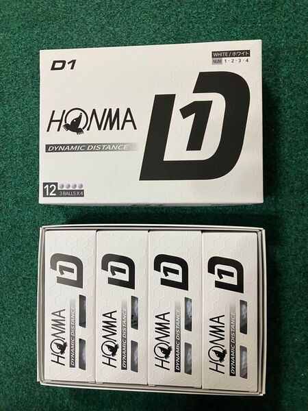 2024年モデルHONMA D1 ゴルフボール 2ダース 新品 未使用ホワイト