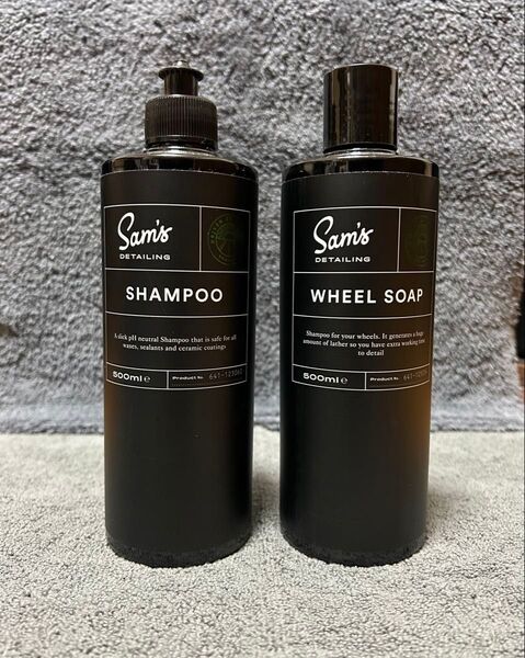 Sam’s Detailing SHAMPOO 500ml & WHEEL SOAP 500ml 新品 未使用品