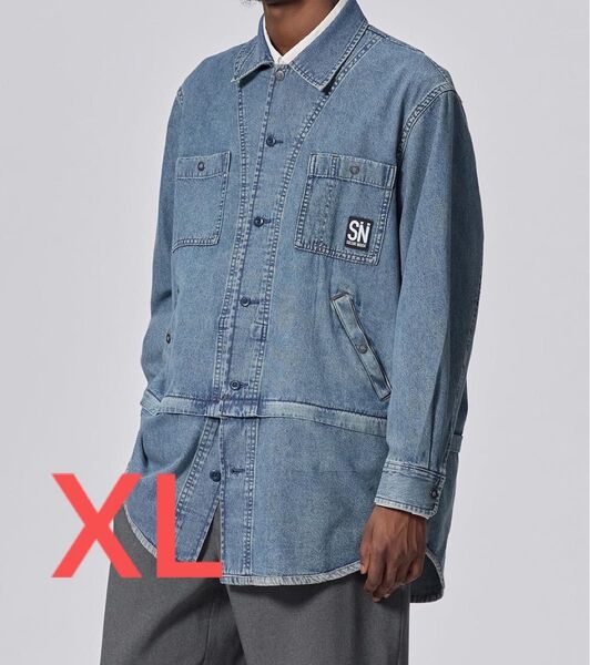 【新品】UG チュニックシャツ UNDERCOVER アンダーカバー GU ジーユー ブルー XL