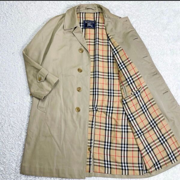 BURBERRY バーバリース テンカラーコート スプリングコート トレンチコート ベージュ ノバチェック メンズ ユニセックス