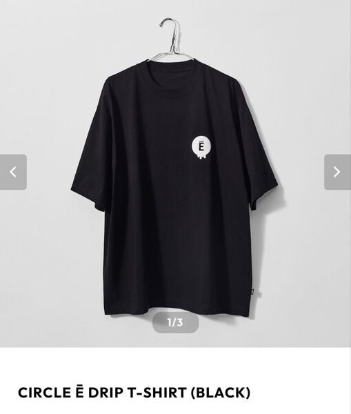 ennoy CIRCLE E DRIP T-SHIRT (BLACK) エンノイ XXL