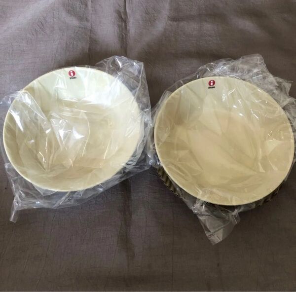 【新品 未使用】イッタラ ティーマティーミ 15cm リネン 2個セット iittala 送料無料 送料込み