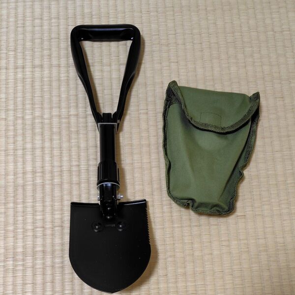 3WAYコンパクトショベル アウトドア 多機能 折り畳み スコップ