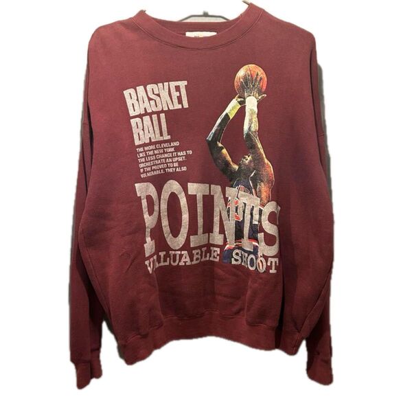 basketball points sweat バスケット ボール プリント スウェット