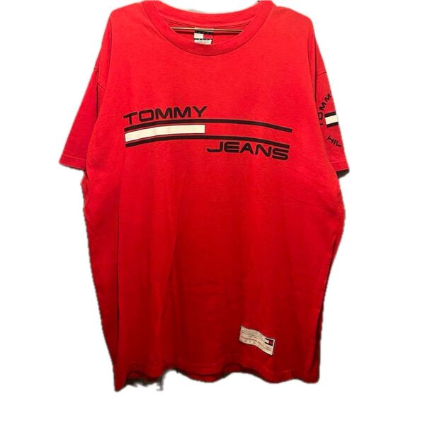 90s tommy jeans トミー ジーンズ 半袖 t シャツ 古着