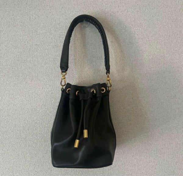 【美品】【袋付き】CHARLES & KEITH 茶色バケツバッグ