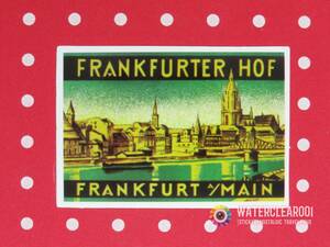▽ ▼ 33090-EXHS ▼ ▽ [Ностальгический удар * Путешествие] Frankfurter HOF_FRANKFURT AM MAIN
