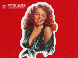 ☆★20001-HS★☆[VINTAGE-STICKER] NOSTALGIC SEXY PIN-UP LADY