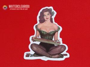 ☆★20011-HS★☆[VINTAGE-STICKER] NOSTALGIC SEXY PIN-UP LADY