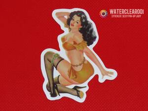 ☆★20038-HS★☆[VINTAGE-STICKER] NOSTALGIC SEXY PIN-UP LADY