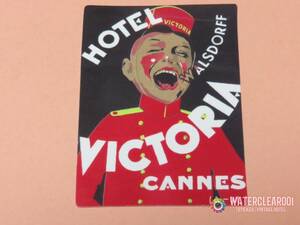 ▽▼35011-HS▼▽[VINTAGE-STICKER＊HOTEL] HOTEL VICTORIA※CANNES