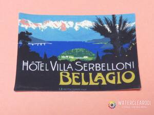 ▽▼35031-HS▼▽[VINTAGE-STICKER＊HOTEL] HOTEL VILLA SERBELLONI※BELLAGIO