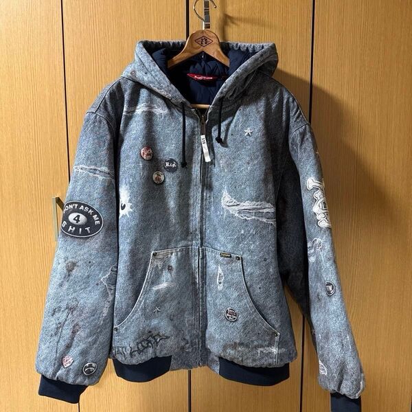 Supreme Trompe Loeil Hooded Work Jacket Lサイズ