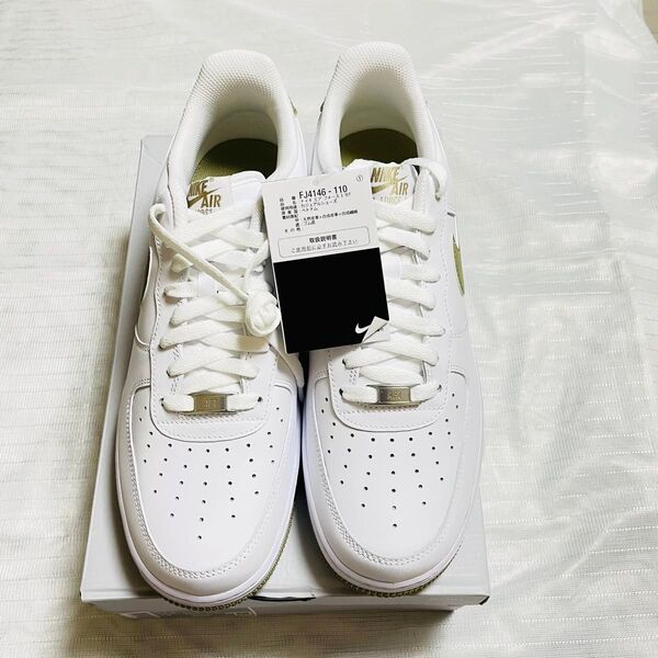ナイキ エア フォース 1 NIKE AIR FORCE 1 ホワイト/ベージュ FJ4146-110