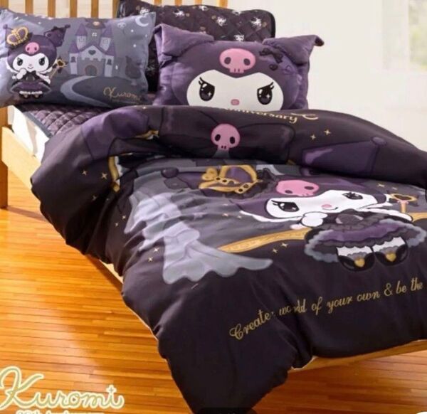 【新品】クロミ 20周年 掛けふとんカバー&枕カバー セット シングル サンリオ kuromi