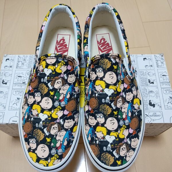 VANS スリッポン ピーナッツスヌーピー コラボ 25.5cm バンズ ヴァンズ