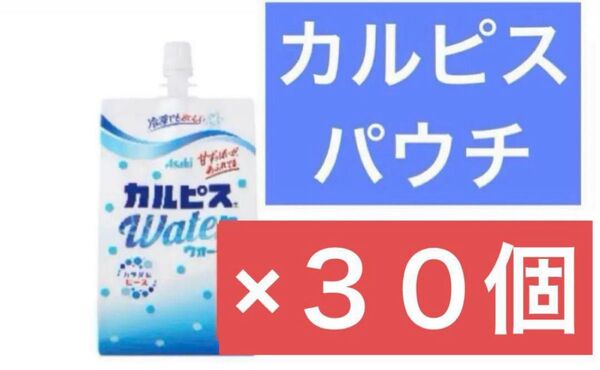 カルピスウォーター パウチ 30本 ×1箱