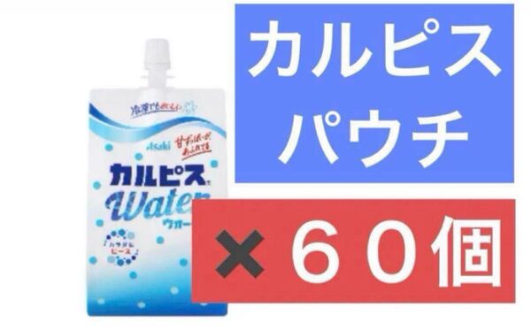60本(30本入×2箱)カルピスウォーター パウチ 300g アサヒ