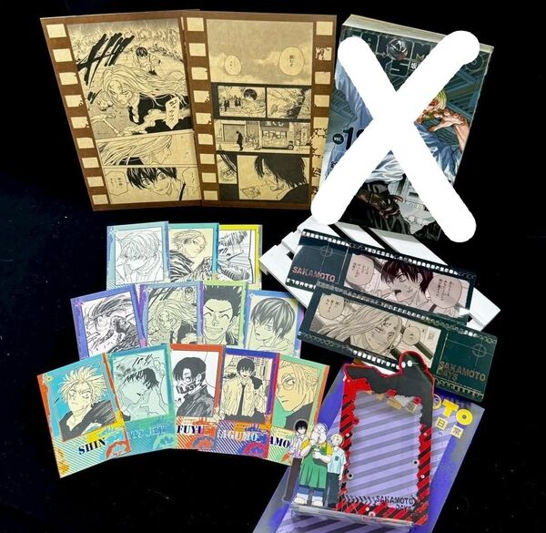 ☆特典のみ☆ 台湾 初回限定 サカモトデイズ 18巻 箔押しミニカード しおりアクリルスタンド