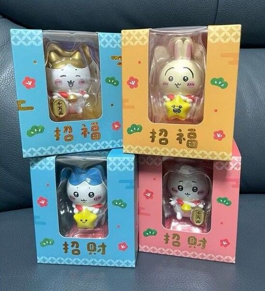 台湾セブンイレブン限定 ちいかわ金運を招くフィギュア ハチワレ うさぎ ちいかわ