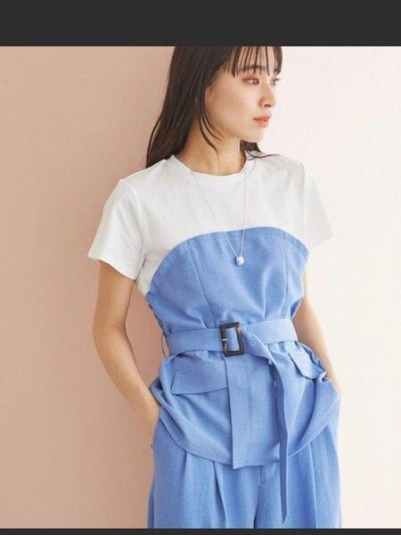 VIS 未使用【接触冷感・洗える】美easyコルセットドッキングプルオーバー