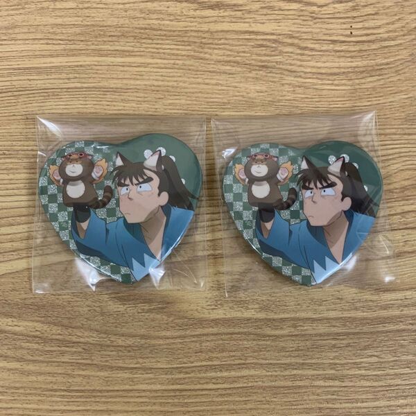 忍たま乱太郎 ナンジャタウン ハート缶バッジ 長次 2点セット