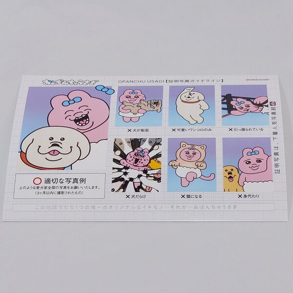 ローソンプリント おぱんちゅうさぎ 証明写真 ステッカー L判
