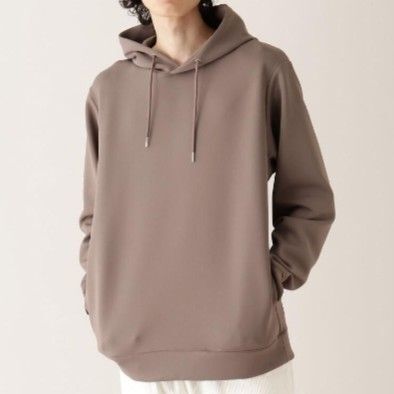 THE SHOP TK bouo メンズ フード付きパーカー ブラウン Lサイズ パーカー プルオーバー スウェット フーディー