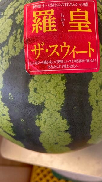 ⑤ すいか 熊本県産 1玉5kg以上 送料込み 箱は簡易箱にクッションを入れて発送します。