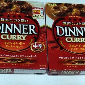 S&B ディナーカレー中辛2箱 レトルト