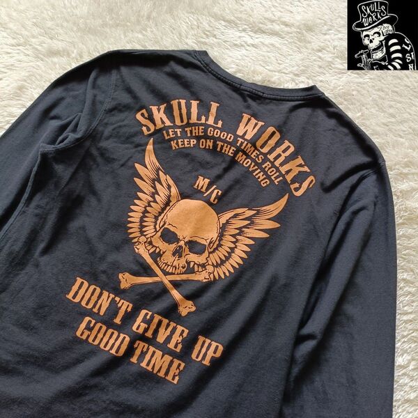 スカルワークス skull works ロンT S.W.G.T ドクロ L バイク ツーリング