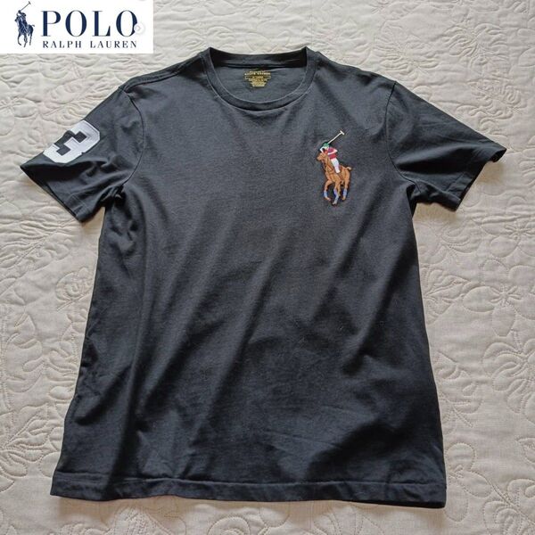 POLO RALPH LAUREN 美品 ポロ ラルフローレン ビッグポニー Tシャツ 刺繍 М
