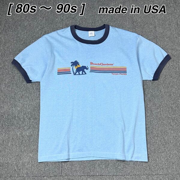 80s〜 90s USA製 リンガーTシャツ