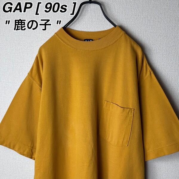 90s old GAP 鹿の子 オーバーサイズ Tシャツ ギャップ