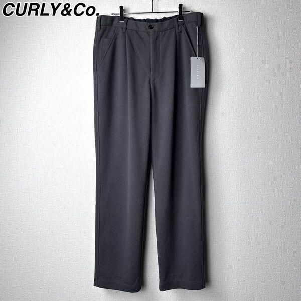 CURLY イージーパンツ 薄手ブークレーダンボール スラックス カーリー