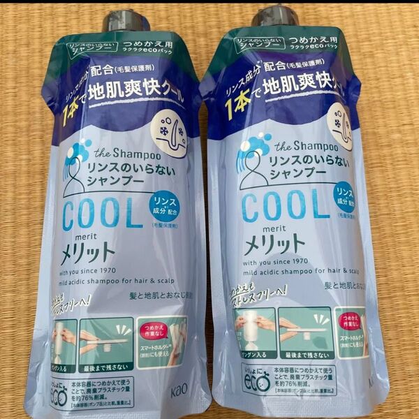 メリット リンスインシャンプー クール シャンプー 医薬部外品 つめかえ