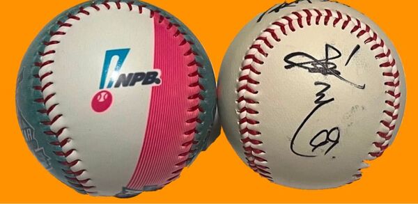 NPB 公式球とサインボール 2個セット 阪神タイガース 阪神 サインボール プロ野球 サイン 野球 オールスター