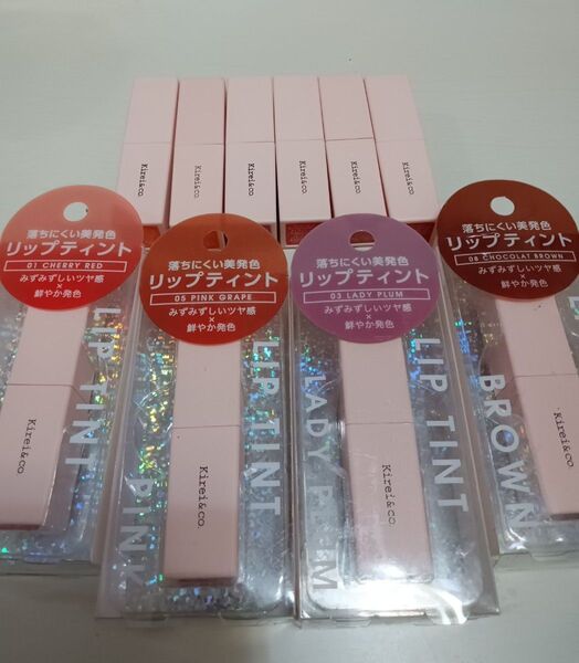 キレイアンドコー ルージュリップティント 6色 10本セット