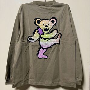 新品 HEMP LEAF PATTERN DEADBEARロングTシャツ bm