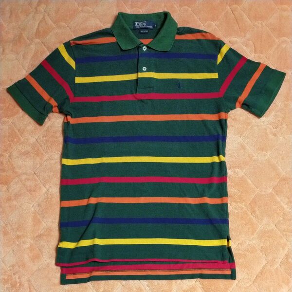 POLO by Ralph Lauren マルチボーダーポロシャツ メンズ S ビンテージ 希少 90s ポニーロゴ