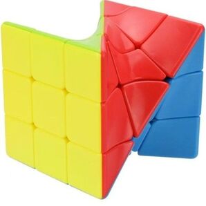 回転パズル ツイストキューブ 6色 3D 変形 形の変化 プラスチック 耐衝撃 隙間時間 指の体操 持ち運び 集中