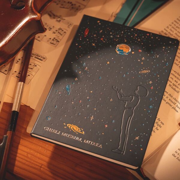 ② ジブリ美術館オリジナル 『星をかった日』 箔押しB6ノート 井上直久/ジブリ ジブリパーク 耳をすませば ハウルの動く城 新品