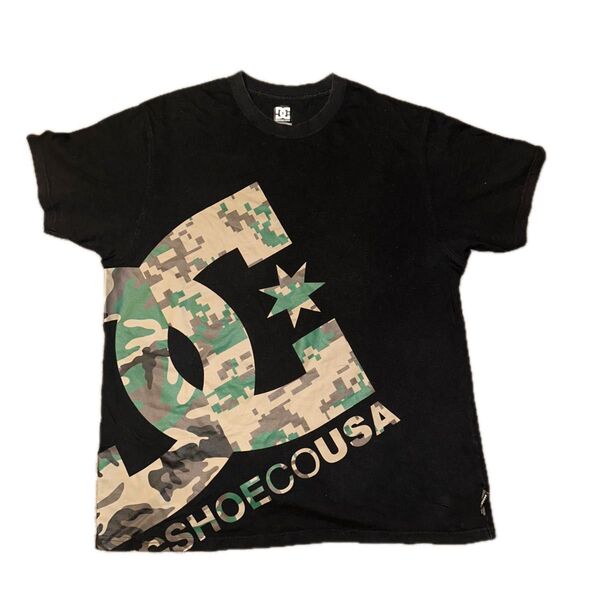 DC Tシャツ 黒 迷彩