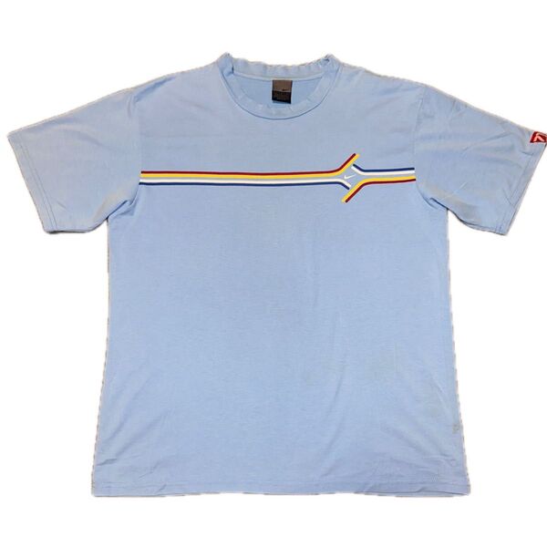 NIKE ナイキ Tシャツ ライトブルー スウッシュロゴ入り
