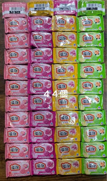 温包ONPO炭酸湯 薬用入浴剤こだわりローズ ブレンド、ダマスク、ティー、ミニチュア 各11点 44個